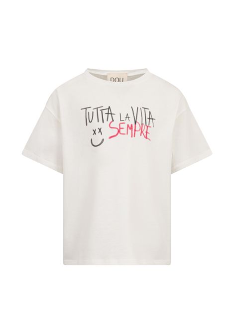 T-shirt con stampa DOUUOD JUNIOR | DZ8P31 Z3708101